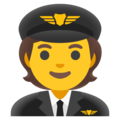 Google 🧑‍✈️👨‍✈️👩‍✈️ Pilot Emoji