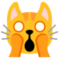 Google 🙀 Shocked Cat Emoji