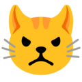 Google 😾 Cat Pouting Emoji