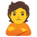 Google 🙎🙎‍♂️🙎‍♀️ Pout Emoji
