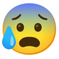 Google 😰 Anxious Emoji