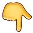 Samsung 👇 Point Down Emoji
