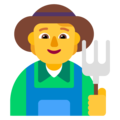 Microsoft 🧑‍🌾👨‍🌾👩‍🌾 Farmer Emoji