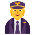 Microsoft 🧑‍✈️👨‍✈️👩‍✈️ Pilot Emoji