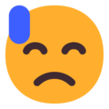 Microsoft 😓 Cold Sweat Emoji
