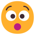Microsoft 😯 Hushed Face Emoji