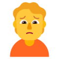 Microsoft 🙍🙍‍♂️🙍‍♀️ Frown Emoji