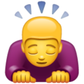 Whatsapp 🙇🙇‍♂️🙇‍♀️ Bowing Emoji