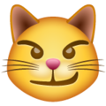 Whatsapp 😼 Cat Smirk Emoji