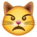 Whatsapp 😾 Cat Pouting Emoji
