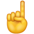 Whatsapp ☝️ Point Up Emoji