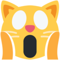 Twitter 🙀 Shocked Cat Emoji