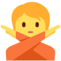 Twitter 🙅🙅‍♂️🙅‍♀️ Arms Crossed Emoji