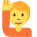 Twitter 🙋🙋‍♂️🙋‍♀️ Hand Raise Emoji