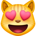 Facebook 😻 Cat Heart Eyes Emoji