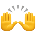 Facebook 🙌 Hands Up Emoji