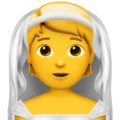 Apple 👰👰‍♂️👰‍♀️ Bride Emoji
